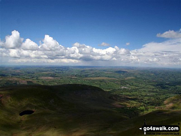 Walk po107 Y Gyrn, Corn Du and Pen y Fan from The Storey Arms Outdoor Centre - View from Pen y Fan