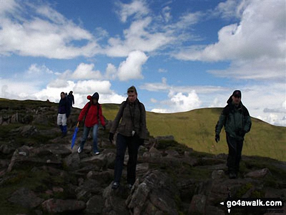 Walk po107 Y Gyrn, Corn Du and Pen y Fan from The Storey Arms Outdoor Centre - Craig Gwaun Taf from Corn Du