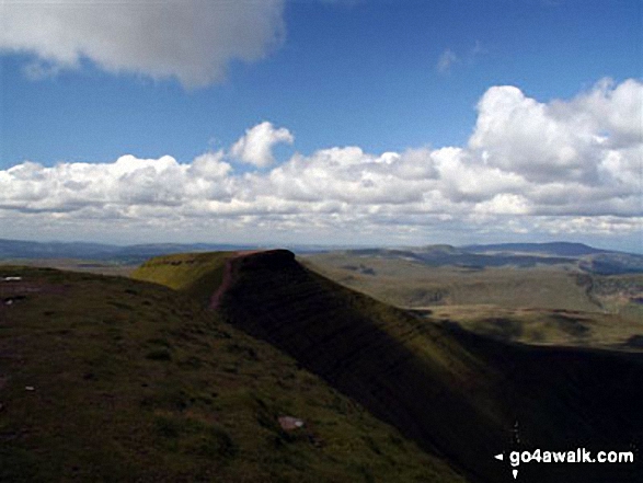 Walk po107 Y Gyrn, Corn Du and Pen y Fan from The Storey Arms Outdoor Centre - View from Pen y Fan