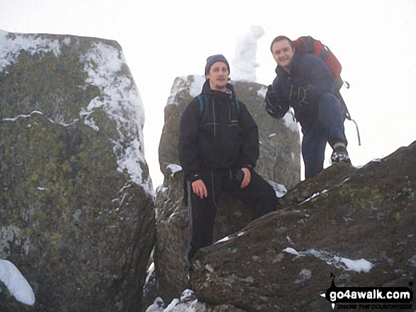 Me and my best friend on Tryfan (Adam and Eve ) in Snowdonia Conwy Wales