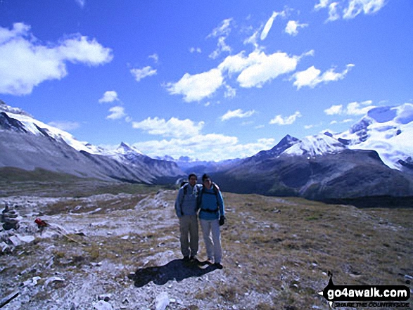 My Husband and I on Mount Wilcox in Jasper National Park Alberta Canada