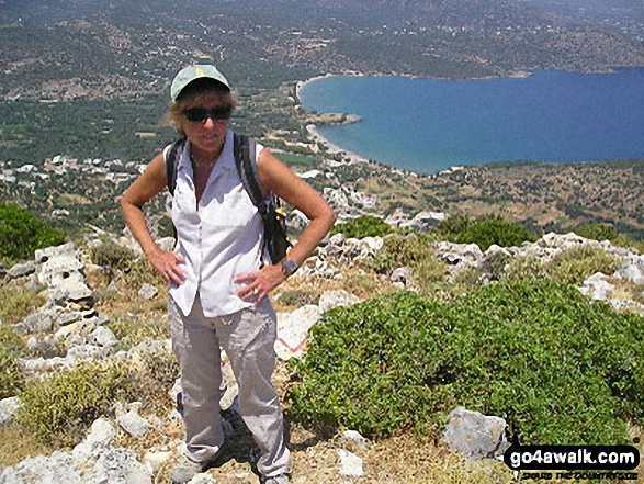 My Wife on Vrokastro in Crete  