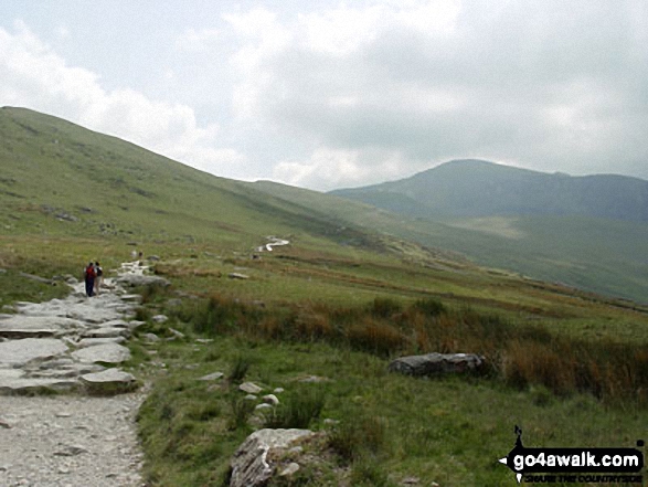 Walk gw158 Garnedd Ugain, Snowdon, Moel Cynghorion, Foel Gron and Moel Eilio from Llanberis - Climbing the Llanberis Path up Mount Snowdon