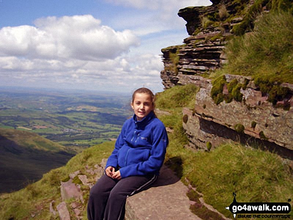 Walk po107 Y Gyrn, Corn Du and Pen y Fan from The Storey Arms Outdoor Centre - Kacey  on the side of Corn Du