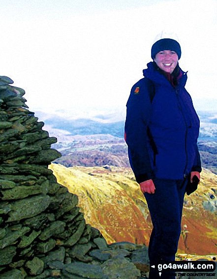 Madeline Fallon on The Old Man Of Coniston in The Lake District Cumbria England