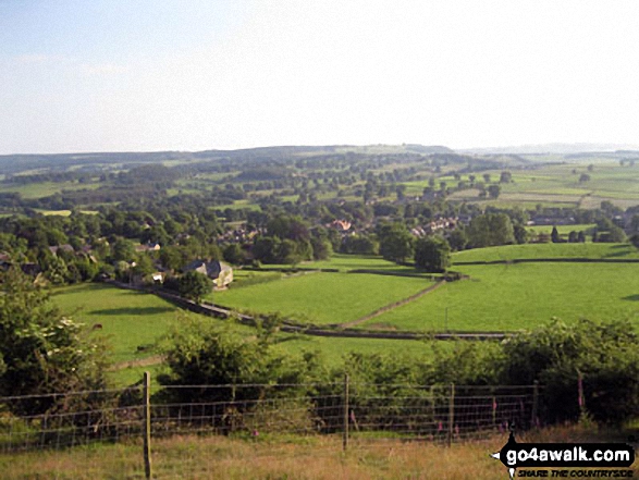 Baslow from near Lady Wall Well