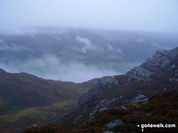 Walk c369 High Raise, Ullscarf and Grange Fell from Rosthwaite - Borrowdale from Great Crag