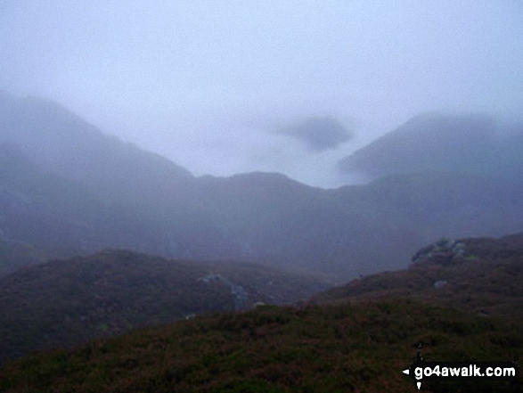 Walk c369 High Raise, Ullscarf and Grange Fell from Rosthwaite - Borrowdale from Great Crag