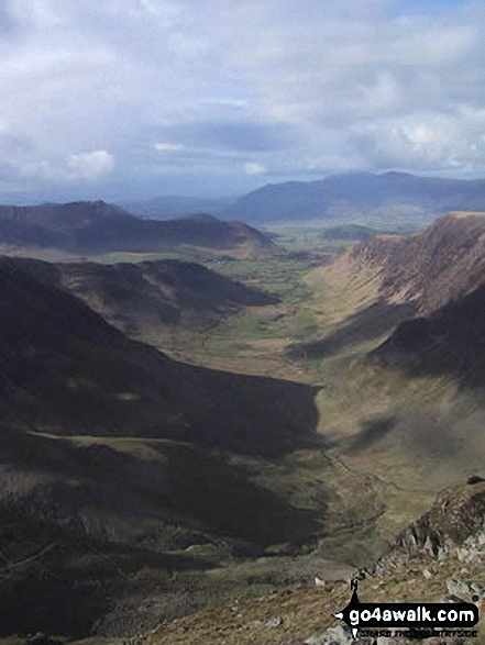 Walk c142 Robinson and Dale Head from Little Town - The Newlands Valley from Dale Head (Newlands)