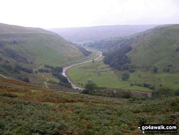 Swaledale from The Coast To Coast Walk East of Keld