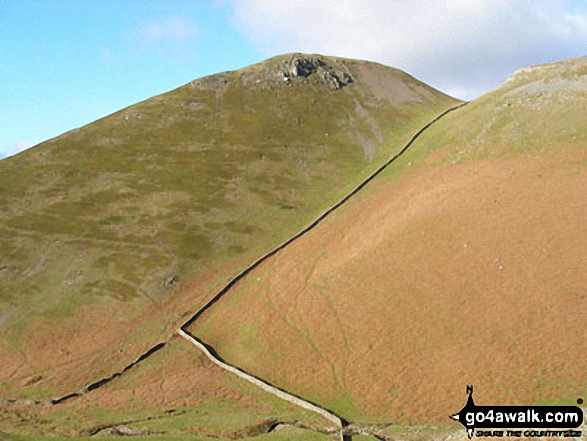 Brownber Hill from Great Rundale Beck and Threlkeld Side