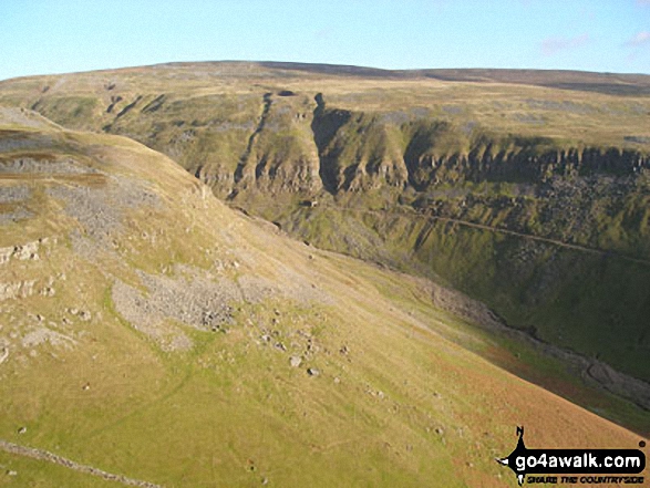 Threlkeld Side with Backstone Edge beyond from Brownber Hill