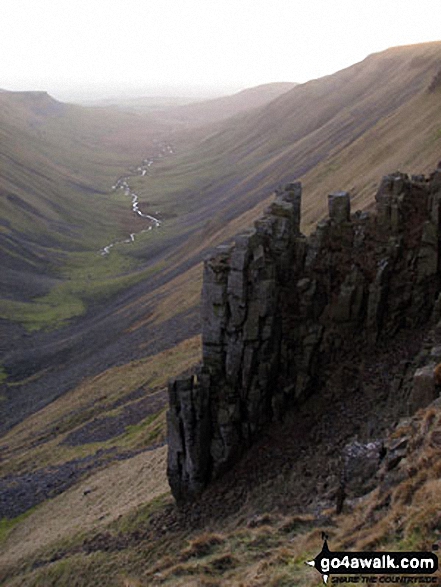 High Cup Nick with the High Cup valley beyond from The Pennine Way