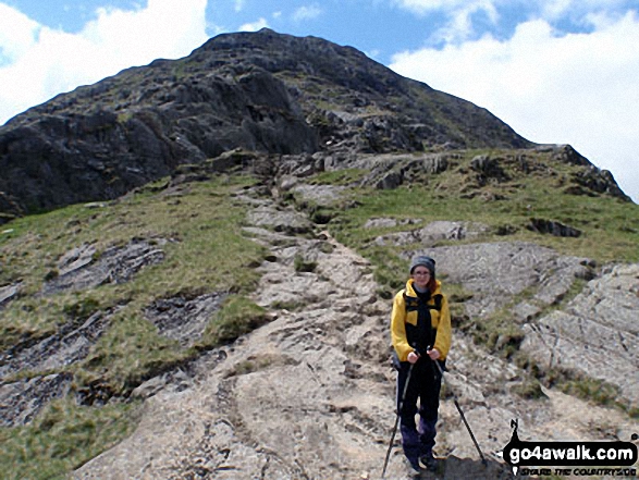 Walk c303 Swirl How and Wetherlam from Little Langdale - Jemima en-route up Wetherlam