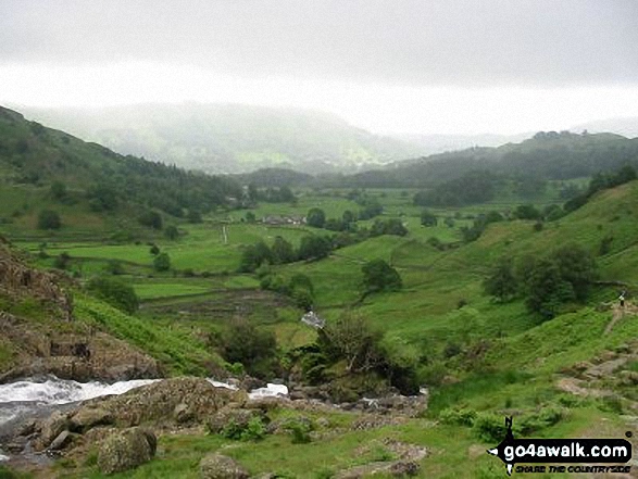 Above Sour Milk Falls nr Grasmere