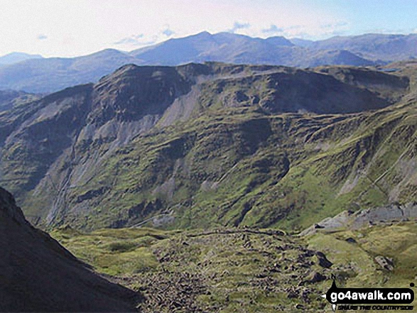 Cnicht and Cnicht (North Top) across Cwm Croesor from the summit of Moelwyn Mawr