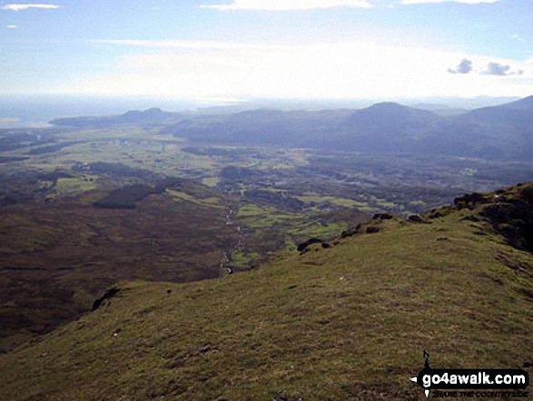 Croseor and Porthmadoc from the summit of Moelwyn Mawr