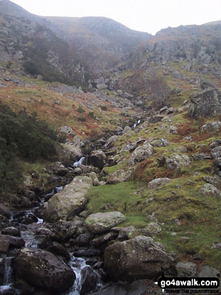 Walk c134 Wether Hill and Loadpot Hill from Howtown - Swarthbeck Gill from Ullswater