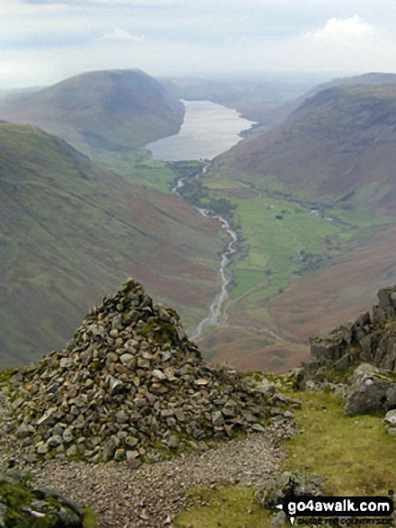 Wast Water and The Wasdale Valley from Westmorland Cairn, Great Gable