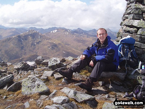 Matthew Curren on A'chralaig in The Glen Shiel Hills Highland Scotland