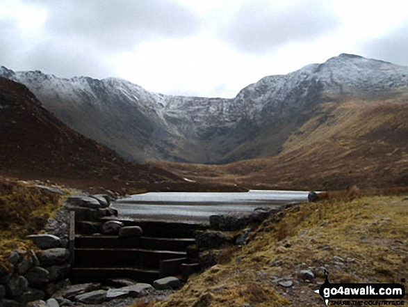 The Carrauntoohill Horseshoe from Lough Eighter<br>
MacGillycuddys Reeks<br>
County Kerry,