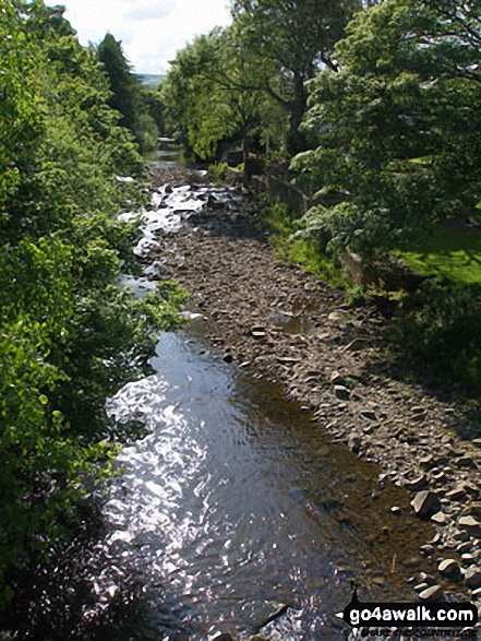 Walk du145 Chapelfell Top from St John's Chapel - The River Wear in Weardale