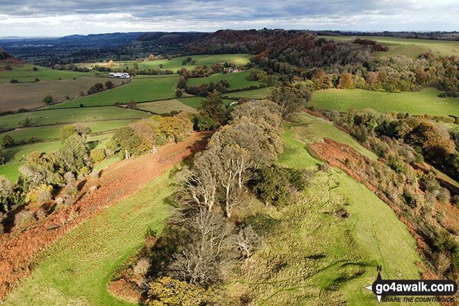 Walk Downham Hill (Smallpox Hill) walking UK Mountains in The Cotswolds  Gloucestershire, England