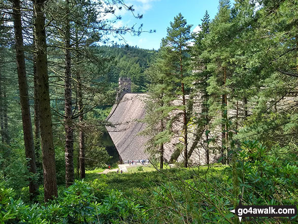 Walk d277 Margery Hill from Fairholmes Car Park, Ladybower Reservoir - Derwent Reservoir Dam