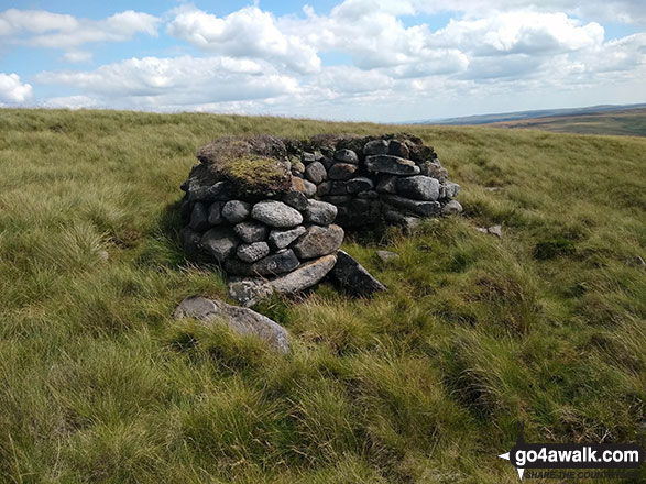 Grouse shooting butt on Featherbed Moss (Howden Edge)