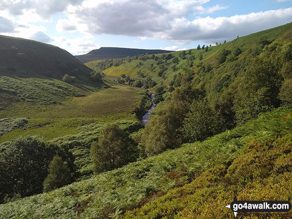 Walk d277 Margery Hill from Fairholmes Car Park, Ladybower Reservoir - Oaken Bank from Cranberry Bed