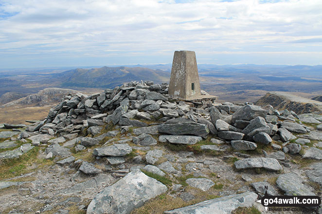 Walk c246 Hopegill Head and Grasmoor from Lanthwaite Green - Trig Point on the summit of Ben Hope