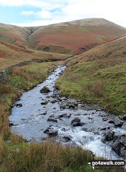 Walk c180 The Howgills from Low Carlingill Bridge - Uldale Head from Carlin Gill