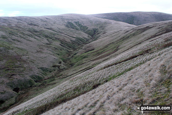 Walk c180 The Howgills from Low Carlingill Bridge - Great Blea Gill from Docker Knott