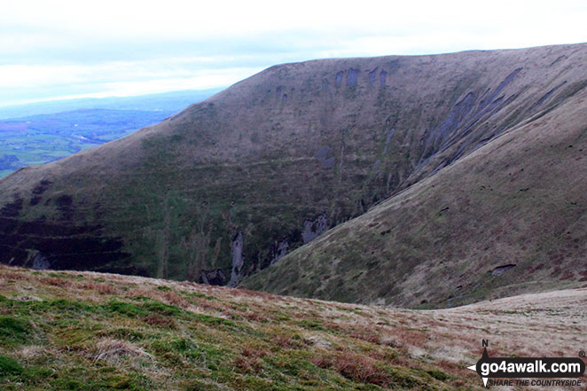 Walk c180 The Howgills from Low Carlingill Bridge - Breaks Head from Fell Head (Howgills)