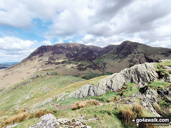 Walk c196 Grasmoor and Rannerdale Knotts from Lanthwaite Green - The Grasmoor Fells from Rannerdale Knotts