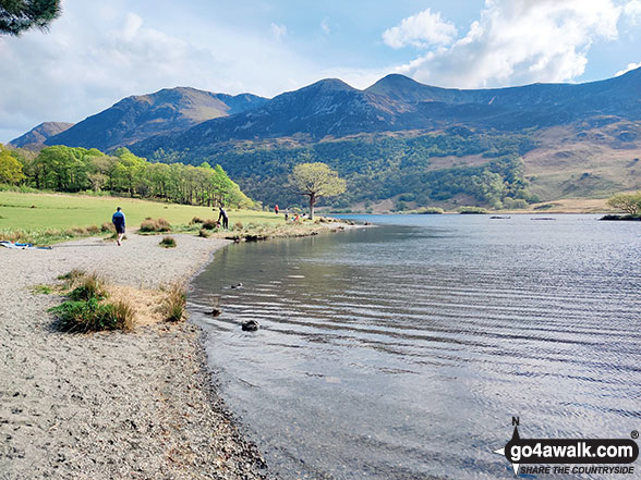 Walk c263 The High Stile Ridge from Buttermere - The Buttermere Fells from Crummock Water, Buttermere