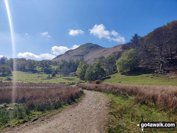 Walk c201 Ashness Bridge and Walla Crag from Keswick - Cat Bells from Stub Hill