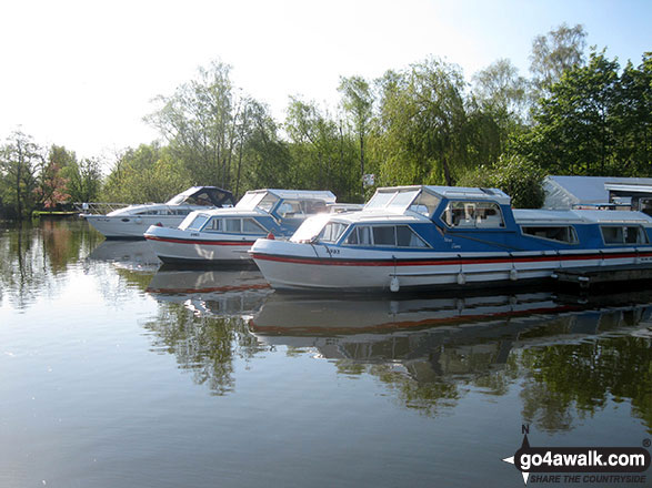 Walk nf196 How Hill from Ludham - Ludham Marina