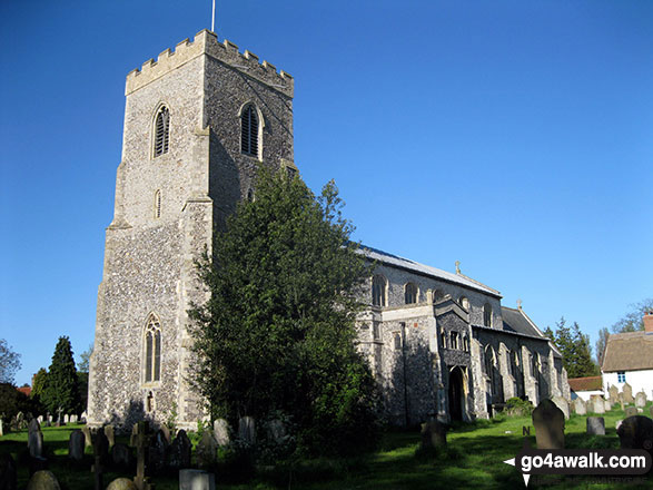 Walk nf196 How Hill from Ludham - St Catherine's Church, Ludham