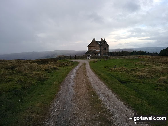 Walk d261 Totley Moor from Longshaw Country Park - The track to White End Lodge