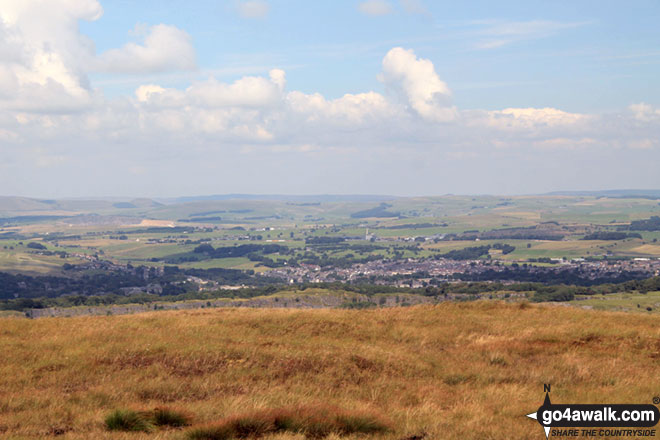 Buxton from Axe Edge (Axe Edge Moor)