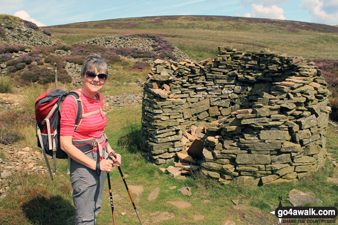 Unusual dry stone structure in Danebower Quarries