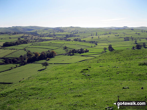 Looking S from the summit of Wetton Hill