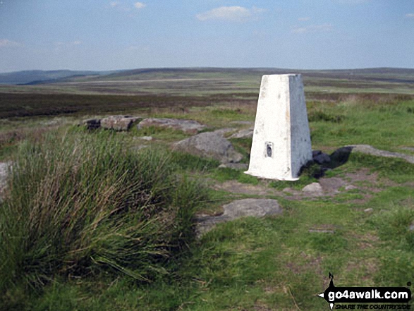 White Edge (Big Moor) (South East Top) summit trig point