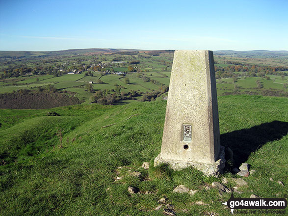 Ecton Hill summit trig point