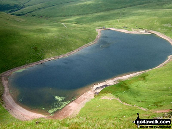 Llyn y Fan Fach from Waun Lefrith (Bannau Sir Gaer)