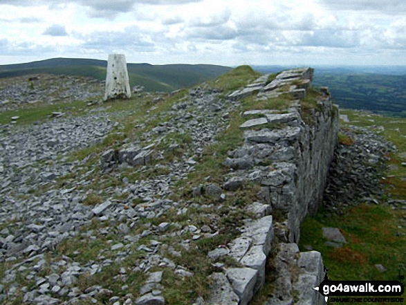 Carreg Yr Ogof summit trig point