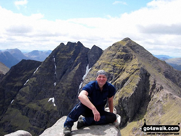 Me on An Teallach in The Dundonnell and Fisherfield Hills Highland Scotland