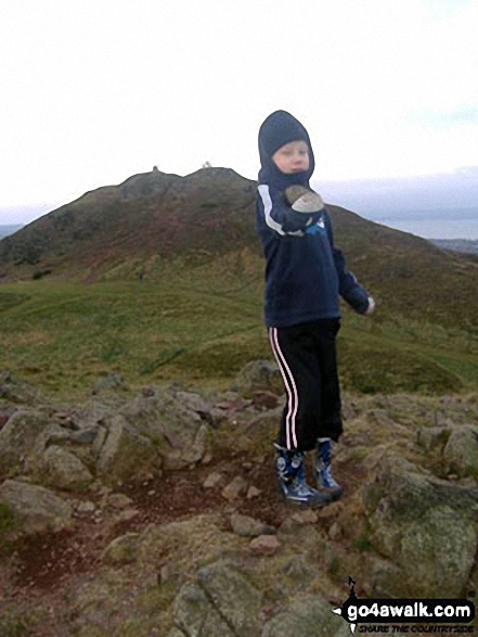 Fred on top of Arthur's Seat