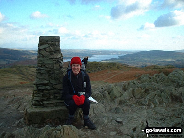 Me on Loughrigg Fell in The Lake District Cumbria England